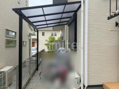 1階テラス屋根 (雨除け) YKKAP ソラリアF フラット屋根 スタンダード 壁付