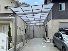 カーポート2台(縦)LIXIL ネスカF土間コンクリート