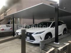 カーポート2台(ワイド) ツイン LIXIL カーポートSC フラット屋根 吊り下げ屋根