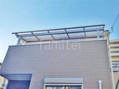 2階ベランダ屋根 YKKAP ソラリアR アール屋根 スタンダード 壁付