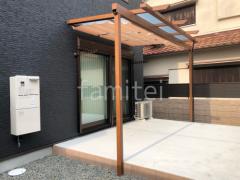 1階テラス屋根 YKK フル木製調 サザンテラス パーゴラタイプ