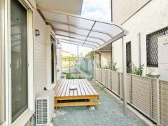雨除け屋根 目隠しフェンス塀