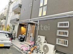 柱なし雨除け屋根 目隠しフェンス塀