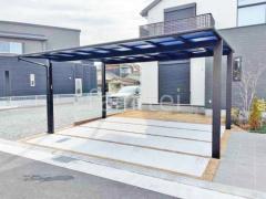 カーポート YKKエフルージュグランFIRST横2台