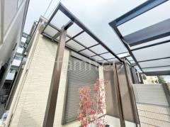 1階テラス屋根 (雨除け) YKKAP 独立式 レセパ Tタイプ フラット屋根 独立式 スタンダード