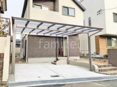 カーポート2台(ワイド) ツイン LIXIL ネスカF フラット屋根