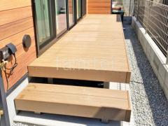 人工木デッキ LIXIL 人工木 木彫 樹ら楽ステージ