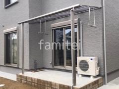 1階テラス屋根 (雨除け) YKKAP ソラリアF フラット屋根 スタンダード 壁付