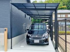 カーポート2台(縦) 連棟 LIXIL ネスカF フラット屋根