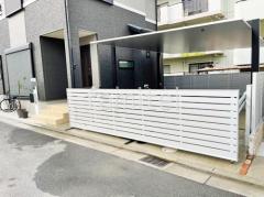 カーポート2台(ワイド) ツイン LIXIL カーポートSC フラット屋根 吊り下げ屋根 2台ワイド 跳ね上げ門扉ゲート LIXIL オーバードアS5型