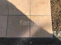玄関アプローチ床 タイル貼り替え 1枚