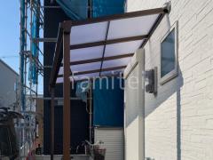 1階テラス屋根 (雨除け) YKKAP ソラリアF フラット屋根 スタンダード 壁付