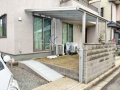 1階テラス屋根 (雨除け) YKKAP ソラリアF フラット屋根 スタンダード 壁付