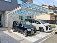 新築シンプル オープン外構