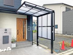 サイクルポート 自転車バイク屋根 LIXIL ネスカF フラット屋根