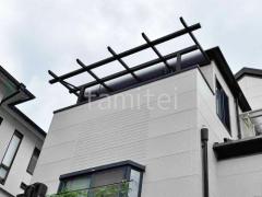 フル木製調テラス屋根 YKKサザンテラス パーゴラタイプ2階