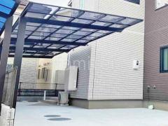 カーポート2台(縦) 連棟 LIXIL ネスカF フラット屋根