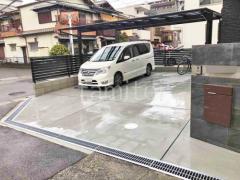 カーポート2台(ワイド) ツイン YKKAP エフルージュ FIRST フラット屋根