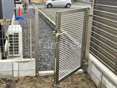 片開き 門扉 LIXIL AB YR2型 細横桟