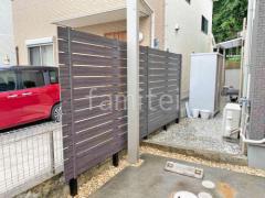 テラス屋根 ウッドデッキ 目隠しフェンス