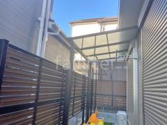 1階テラス屋根 (雨除け) YKKAP ソラリアF フラット屋根 スタンダード 壁付