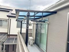 2階ベランダ屋根 YKKAP ソラリアF フラット屋根 スタンダード 壁付