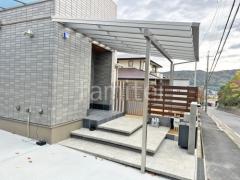 1階テラス屋根 (雨除け) YKKAP ソラリアF フラット屋根 スタンダード 壁付
