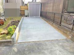 土間コンクリート 目隠しフェンス
