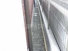 犬走り 防犯砂利敷き バラス砕石 防草シート加工