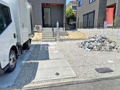 玄関アプローチ 土間コンクリート