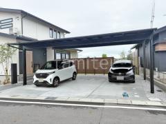 カーポート3台 (横ワイド トリプル) YKKAP エフルージュ FIRST フラット屋根