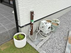 立水栓 ユニソン スプレスタンド60 蛇口2個付 洗い場モルタル仕上