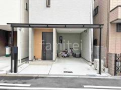 1階テラス屋根 (雨除け) YKKAP ソラリアF フラット屋根 スタンダード 壁付