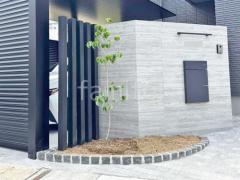 シンボルツリー ハナミズキ 落葉樹 植栽 ピンコロ石花壇