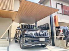 カーポート1台 (単棟) LIXIL 木製調 カーポートSC フラット屋根 吊り下げ屋根