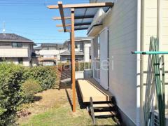 テラス屋根 ウッドデッキ