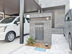 新築シンプル オープン外構