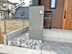 新築シンプル オープン外構
